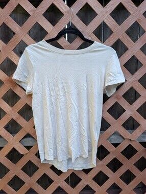 Madewell Soft-Fade Cotton Tee in Cream